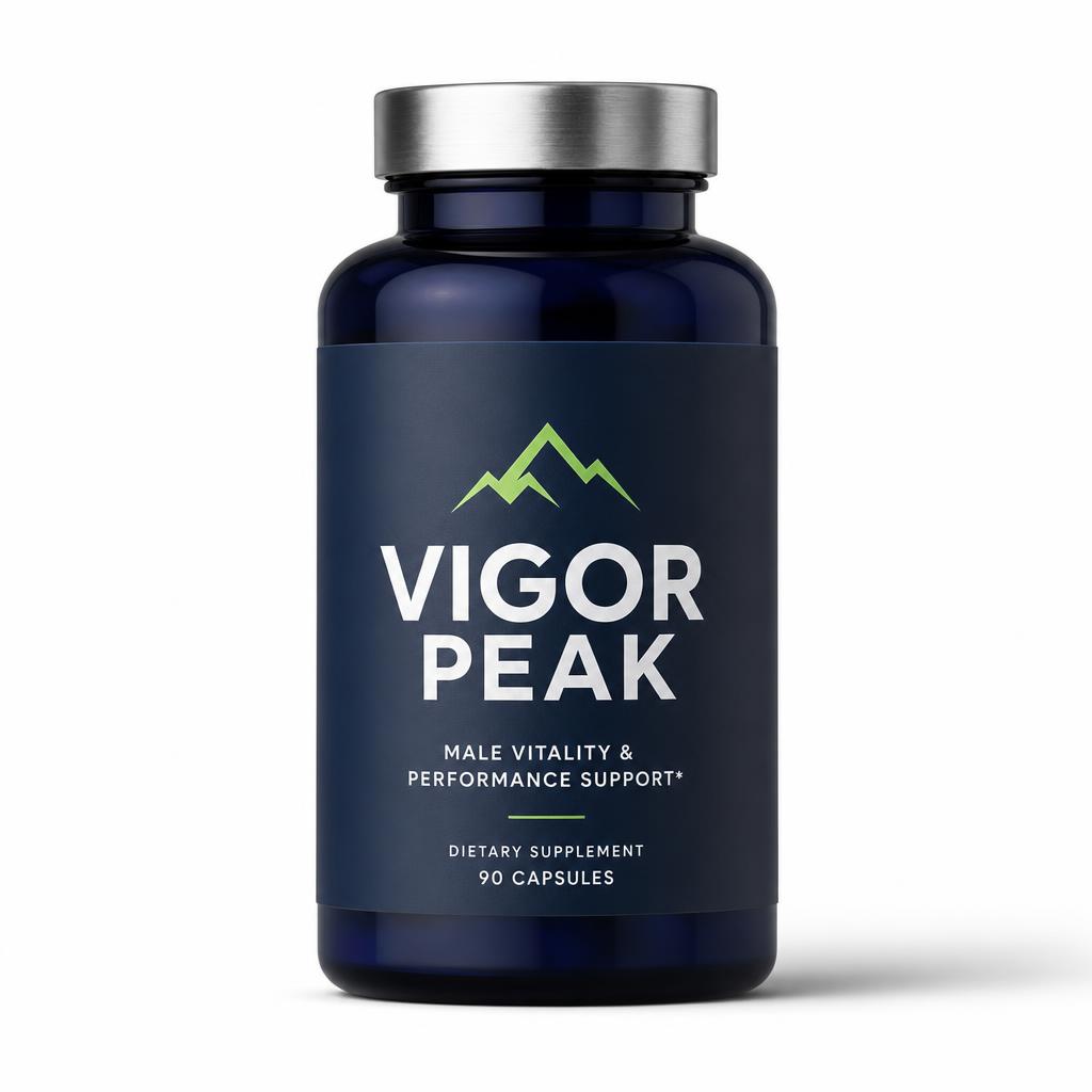 Vigor Peak male vitality supplement bottle